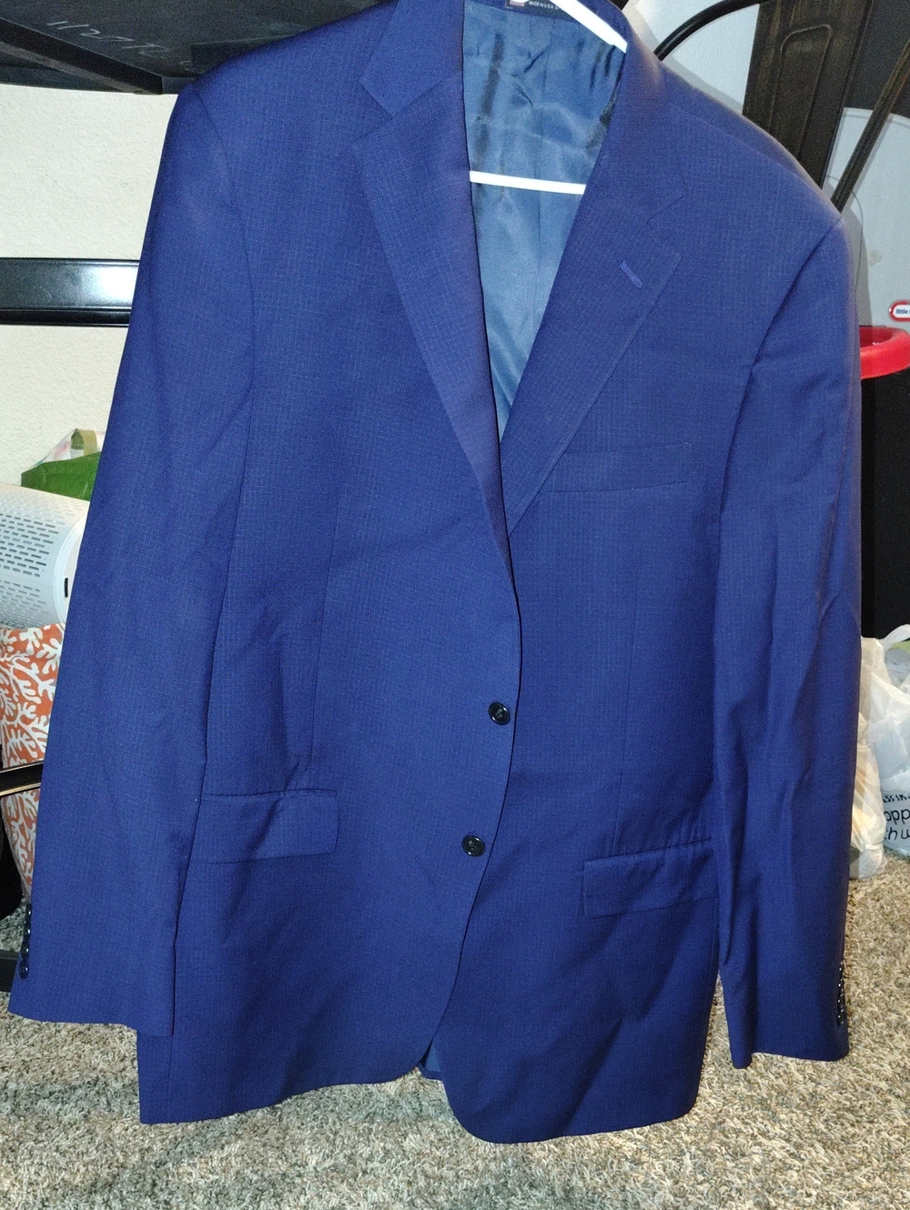 Hart Schaffner Marx  Royal Blue Two-Button Men's Blazer